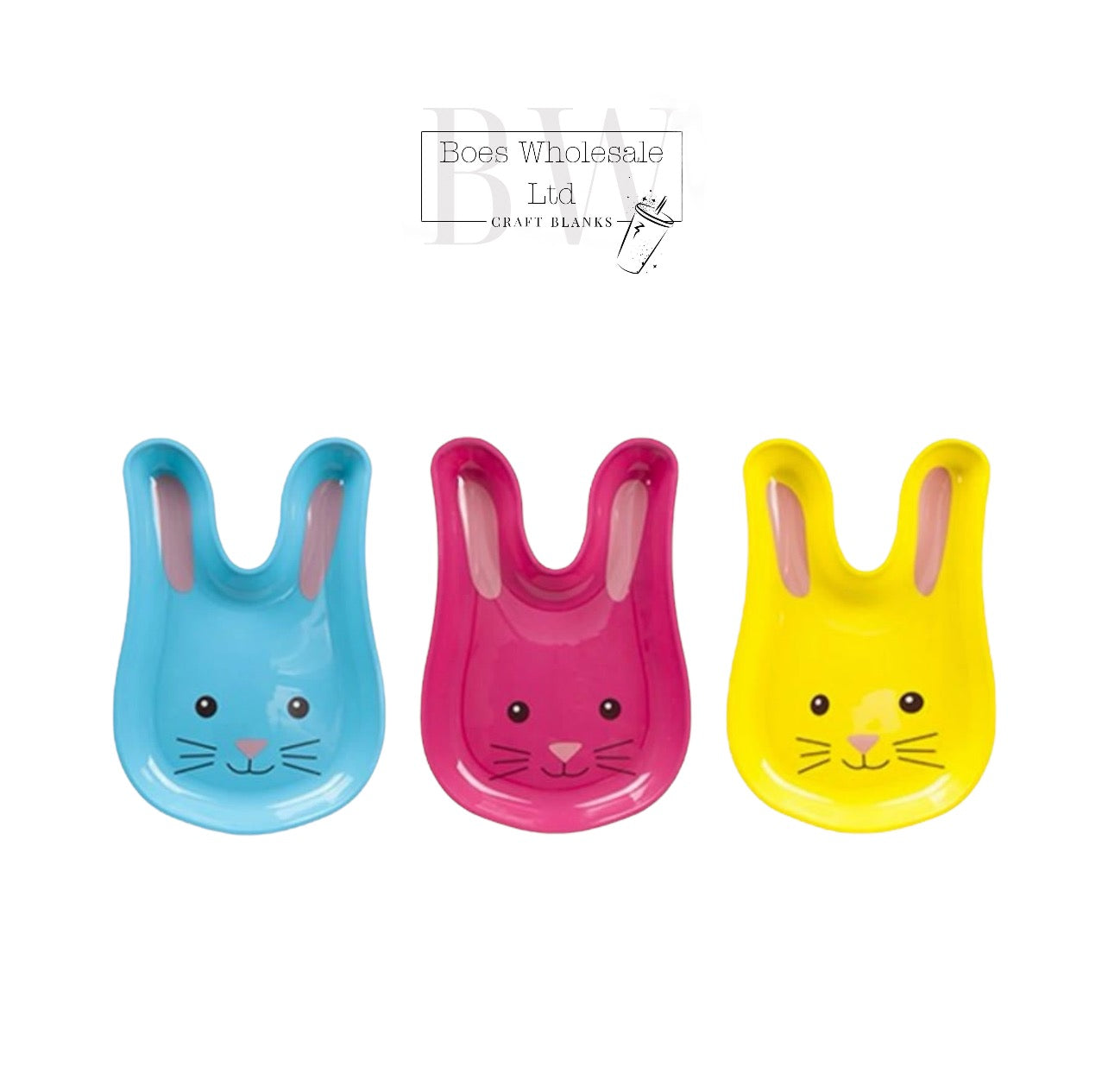 Coloured Easter Bunny Trays