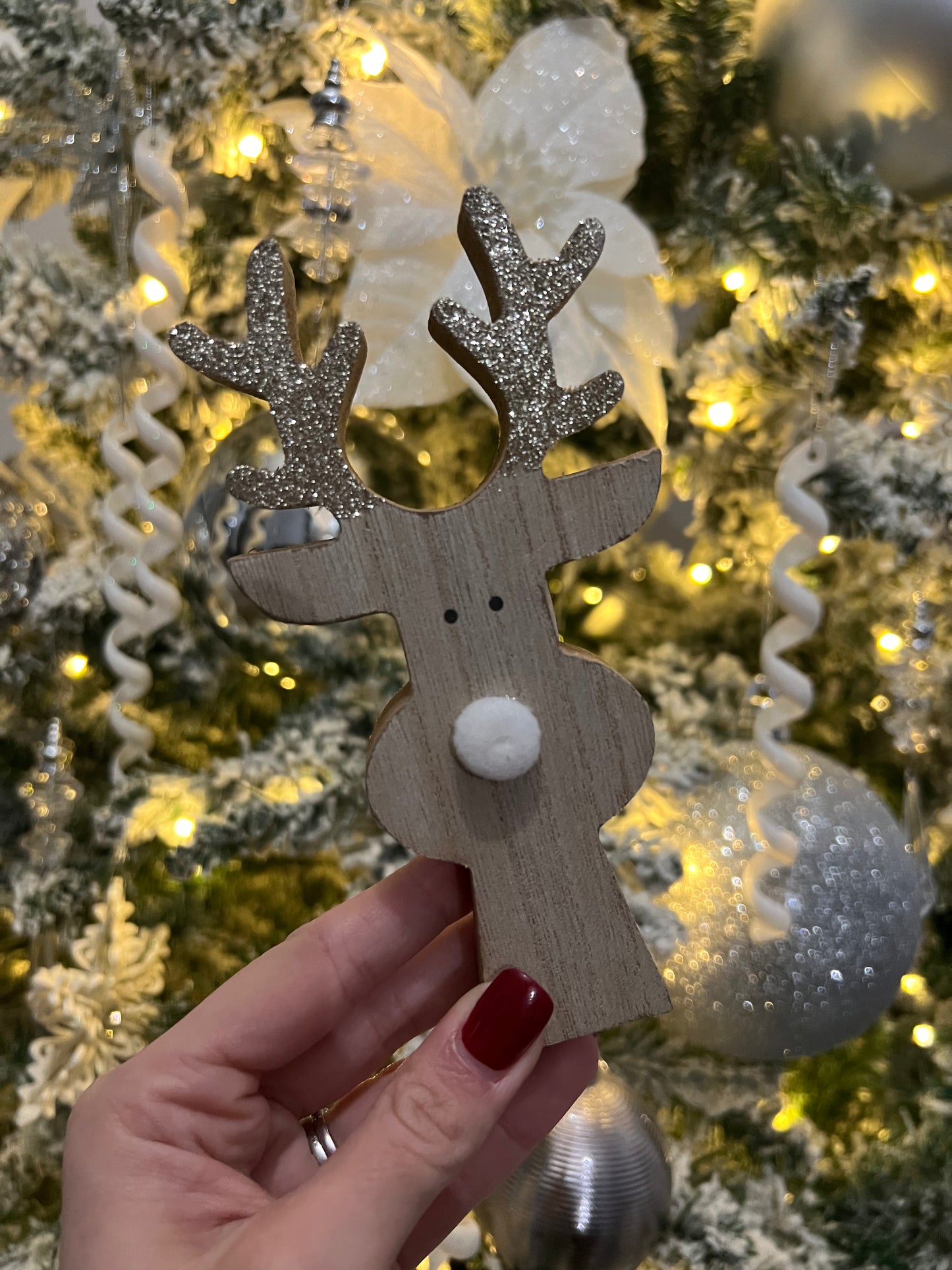 Wooden Reindeer 15cm