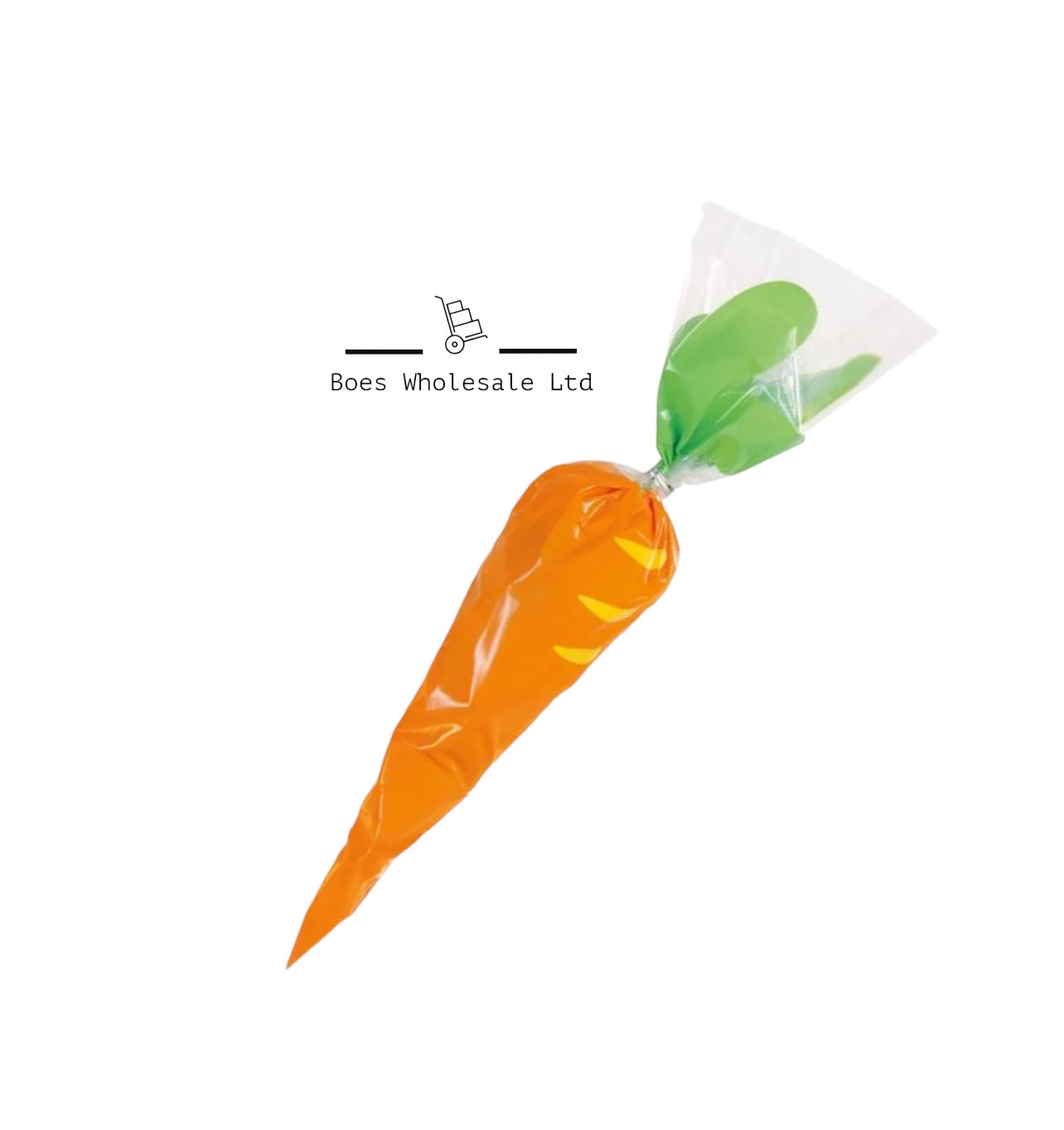 Easter Carrot Cone Cello Sweet Bags (20pk)