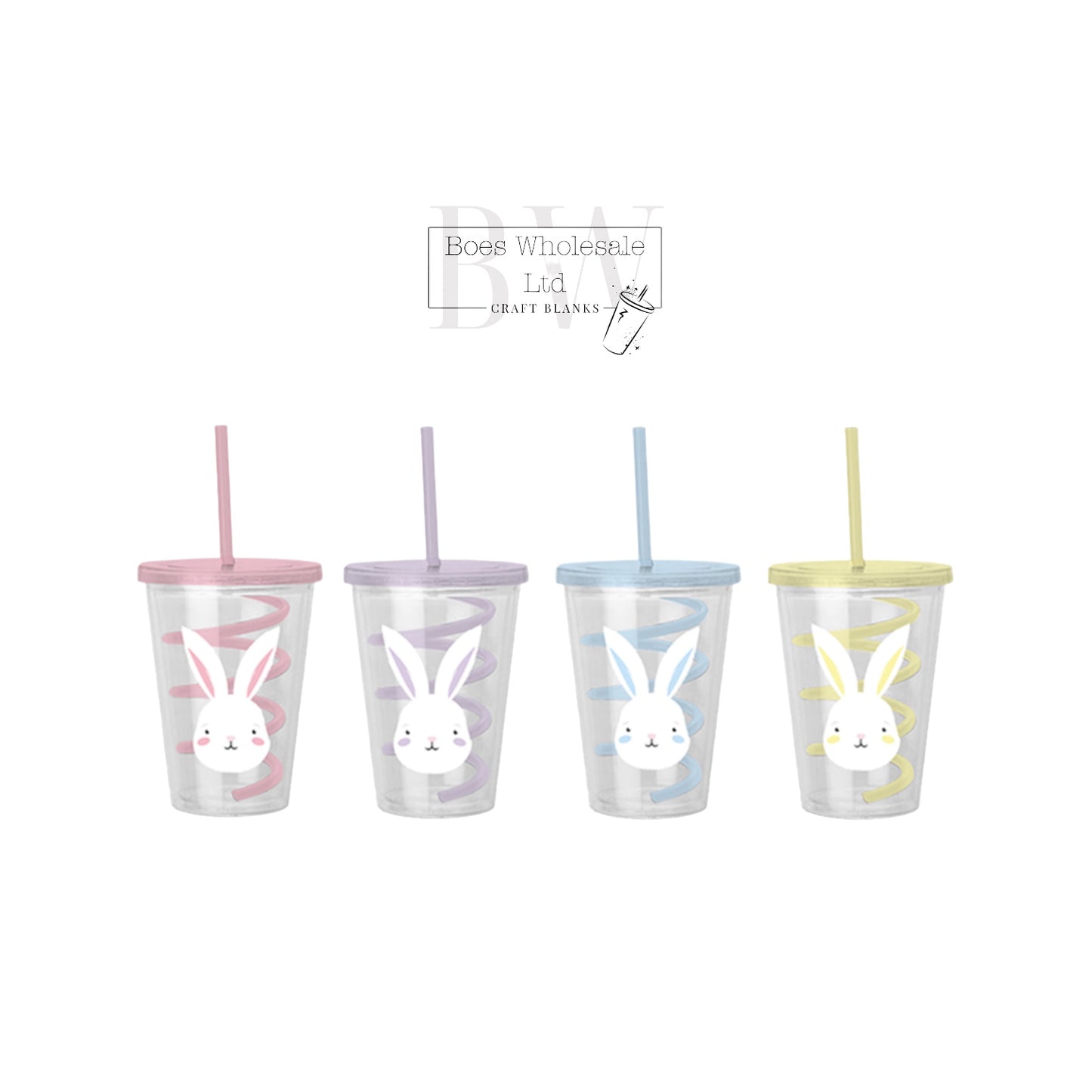 Easter Cup With Twirly Straw