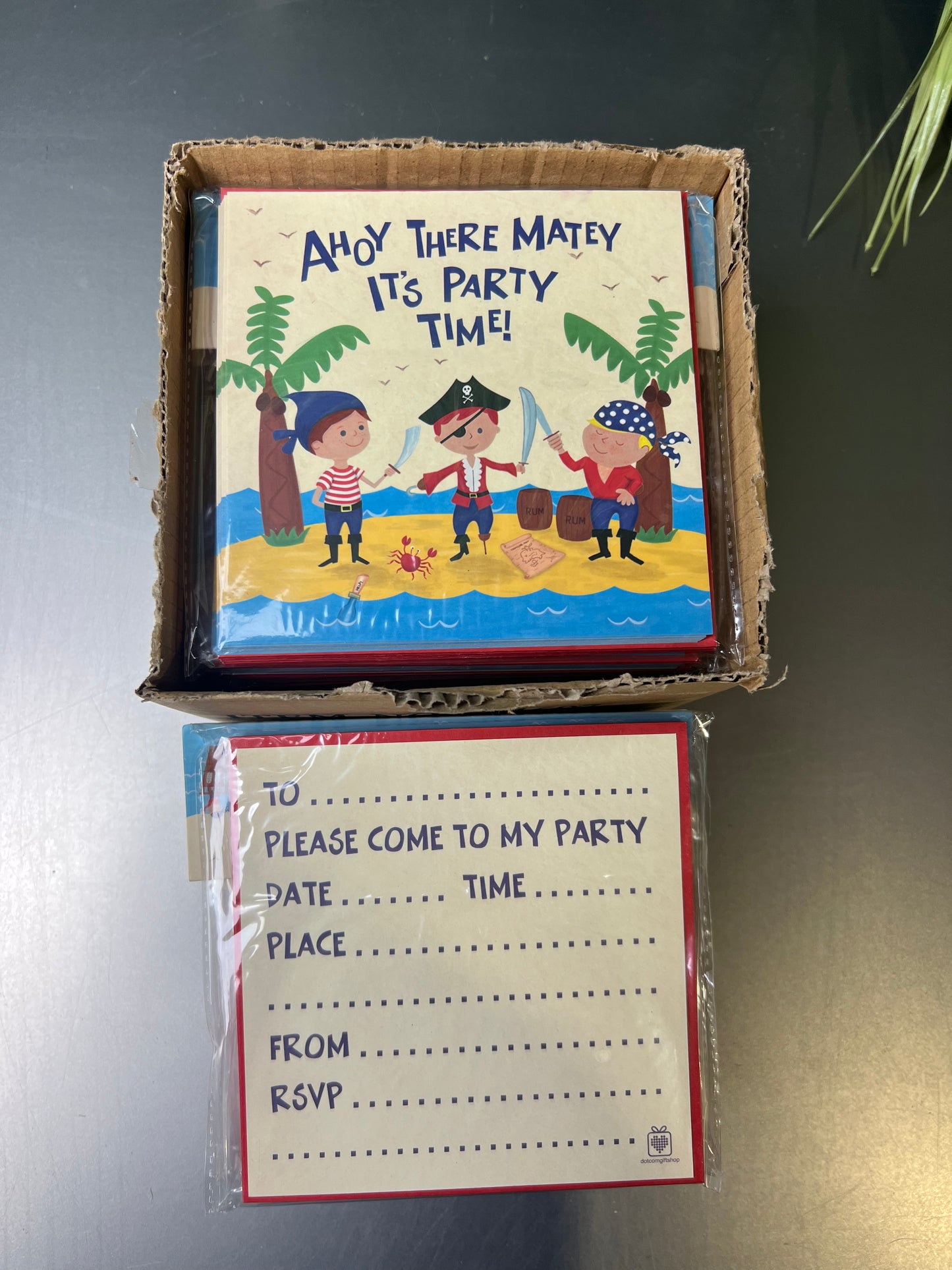 20 packs of 10 - Pirate Party Invites