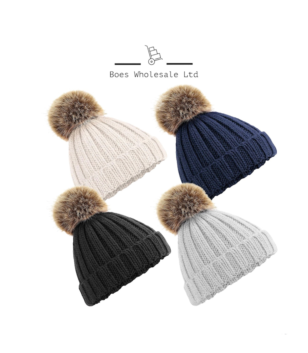 Infant/Toddler PomPom Chunky Beanie Hat