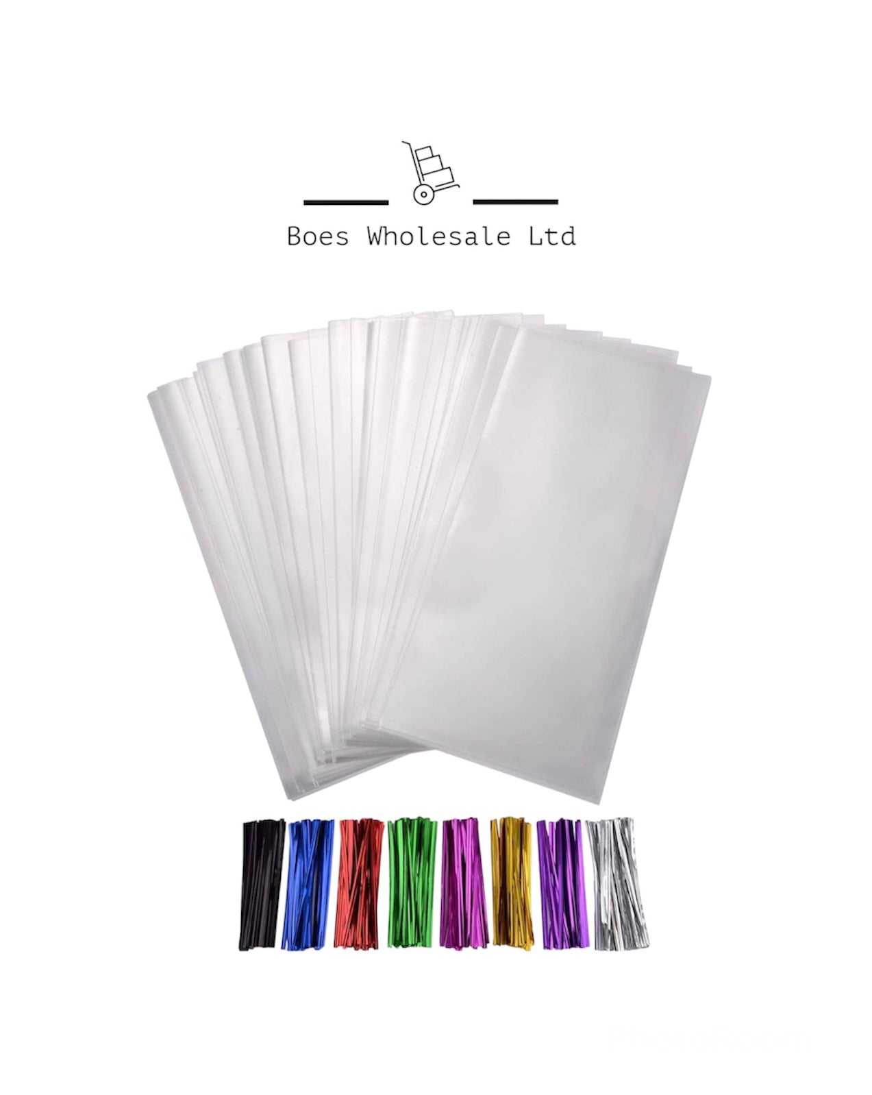 200 Cellophane Bags and Ties