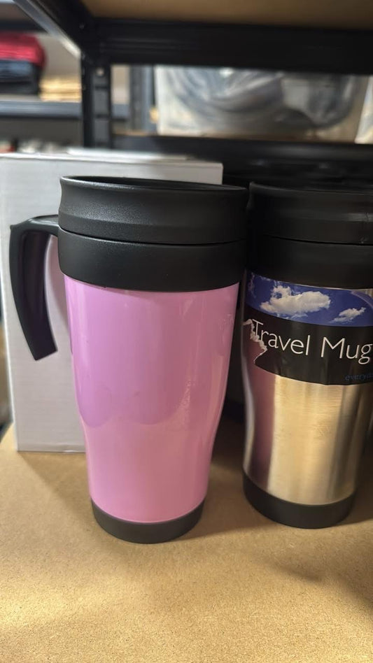 Pink Travel Mugs