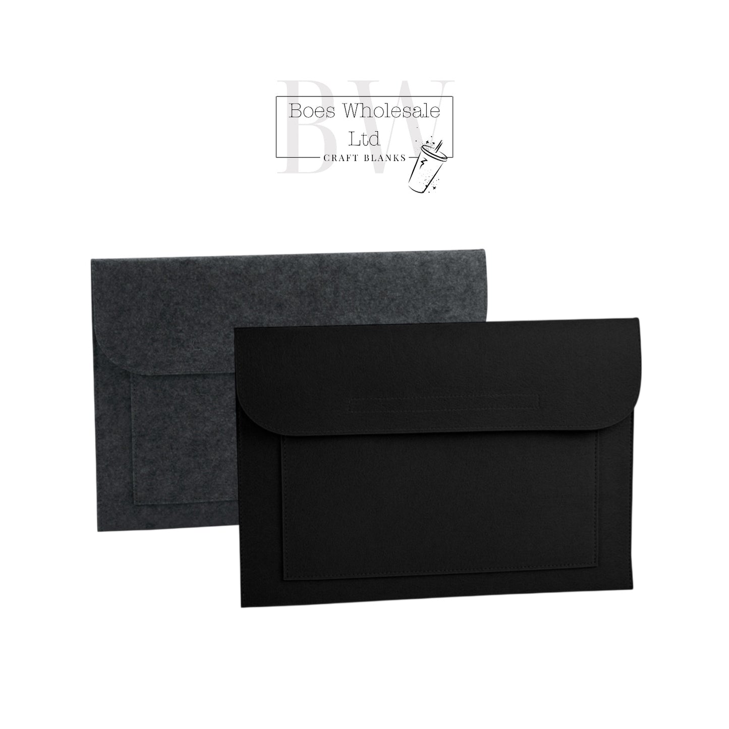 3 x Felt Laptop/Maternity Notes Folder