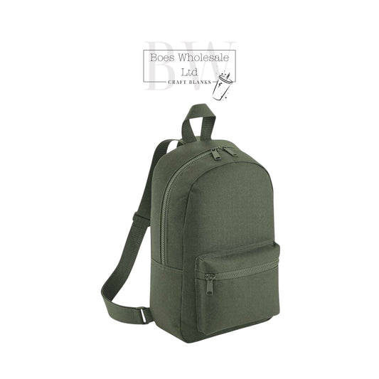 4x Olive Mini Essentials BackPack BagBase