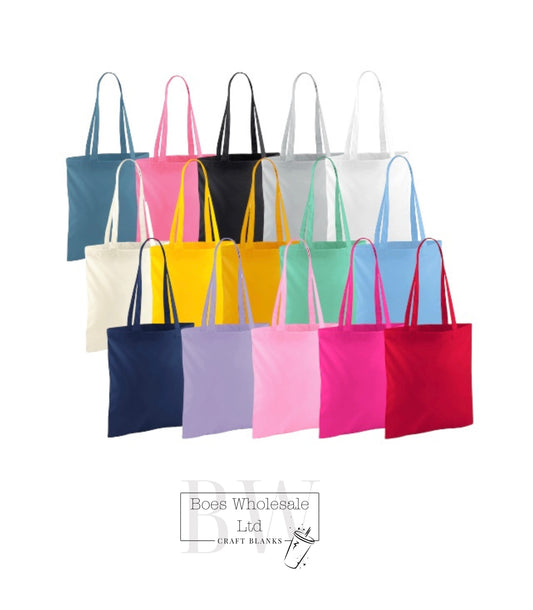 Long Handled Cotton Tote Bags
