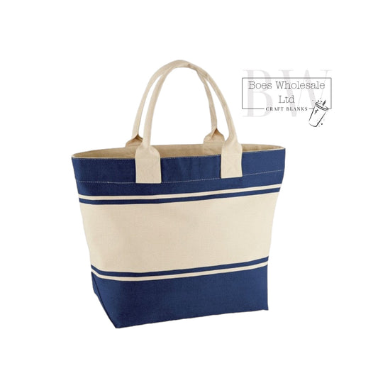 Navy Deck Bag/ Beach Bag