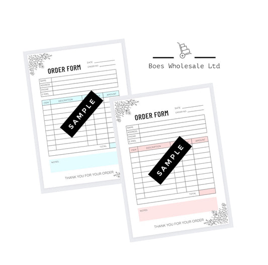 New Style Order Form Pads - 50 Sheets