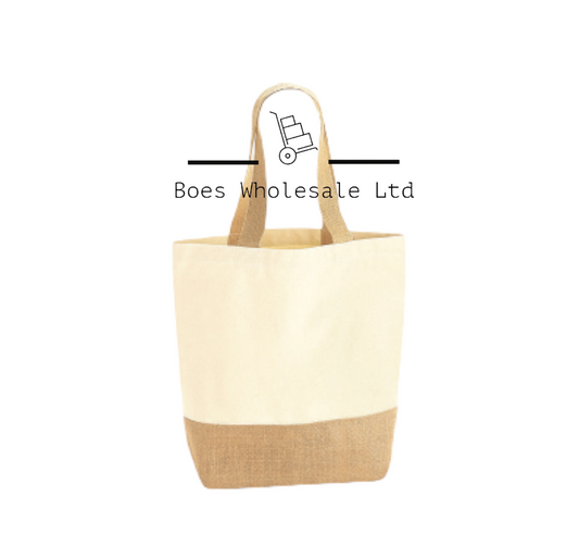 Jute Base Canvas Shopper Bag